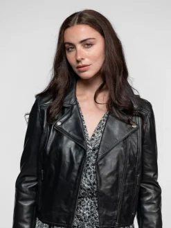 Cindy - Blouson cuir femme