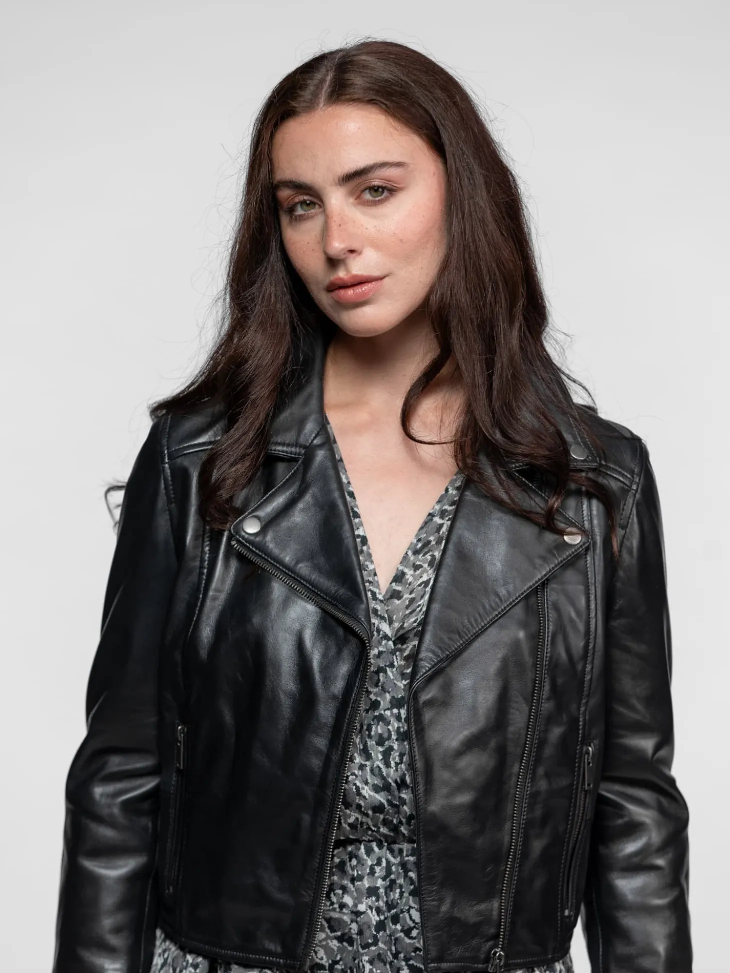 Cindy - Blouson cuir femme