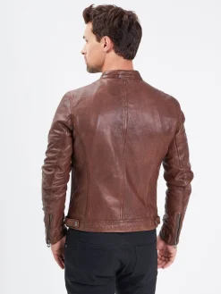 Collins - Blouson cuir homme