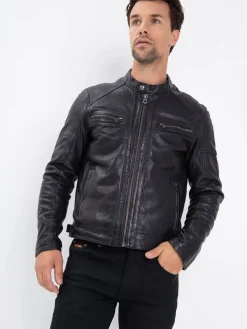 Collins - Blouson cuir homme