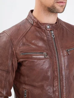 Collins - Blouson cuir homme