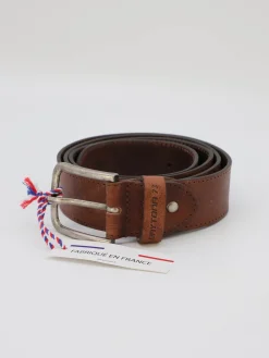 D12 - Ceinture cuir marron homme