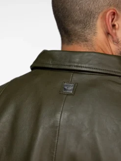 Dekalb - Veste en cuir oversize