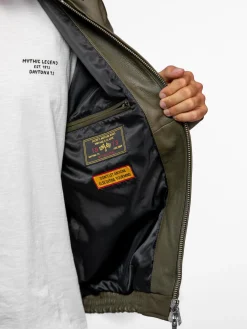 Dekalb - Veste en cuir oversize