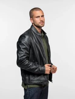 Dilkon - Blouson cuir motard