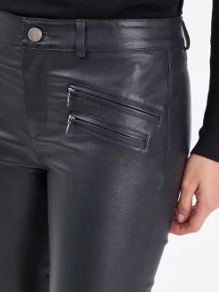 Dina - Pantalon stretch cuir femme
