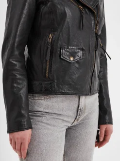Dudley - Blouson cuir femme