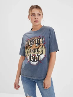 Eleanor - T-shirt tigre rock femme