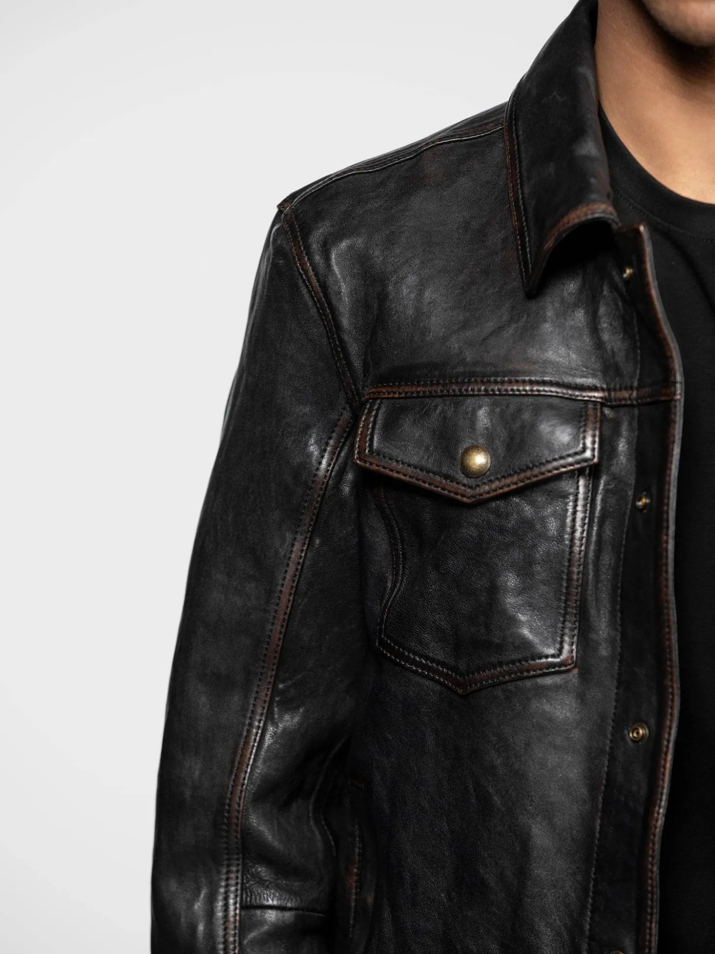 Elmer - Blouson cuir vintage