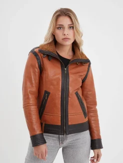 Emilia - Bombardier cuir femme