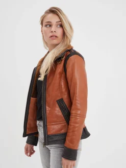 Emilia - Bombardier cuir femme