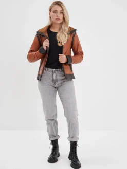 Emilia - Bombardier cuir femme