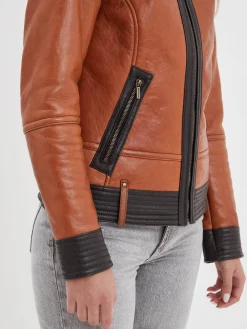 Emilia - Bombardier cuir femme