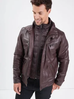 Falconero - Blouson cuir homme