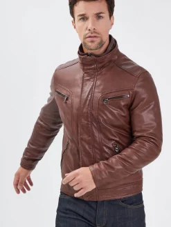 Falconero - Blouson cuir homme