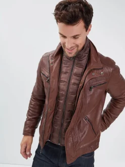 Falconero - Blouson cuir homme