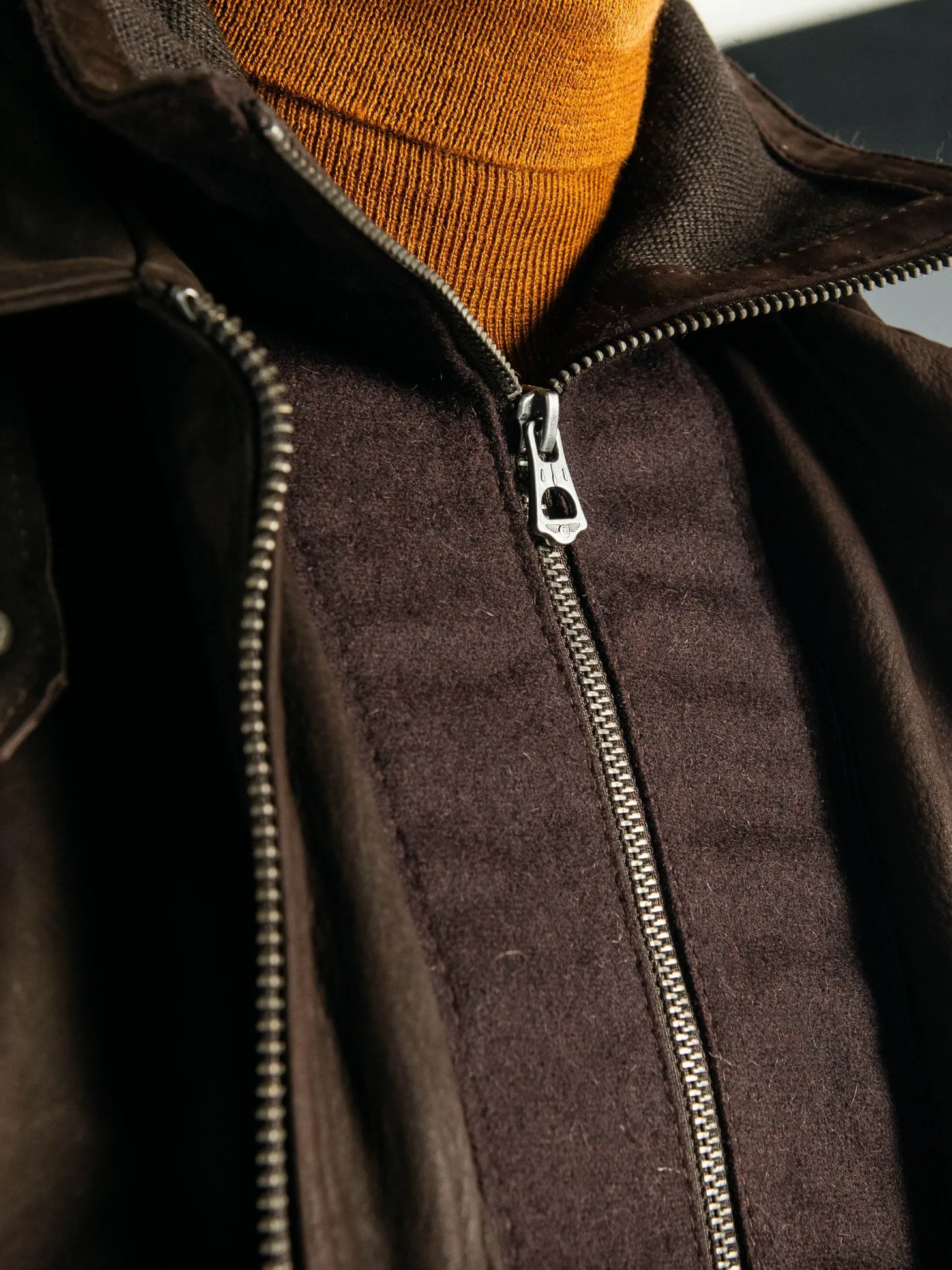 Ford - Blouson cuir homme marron
