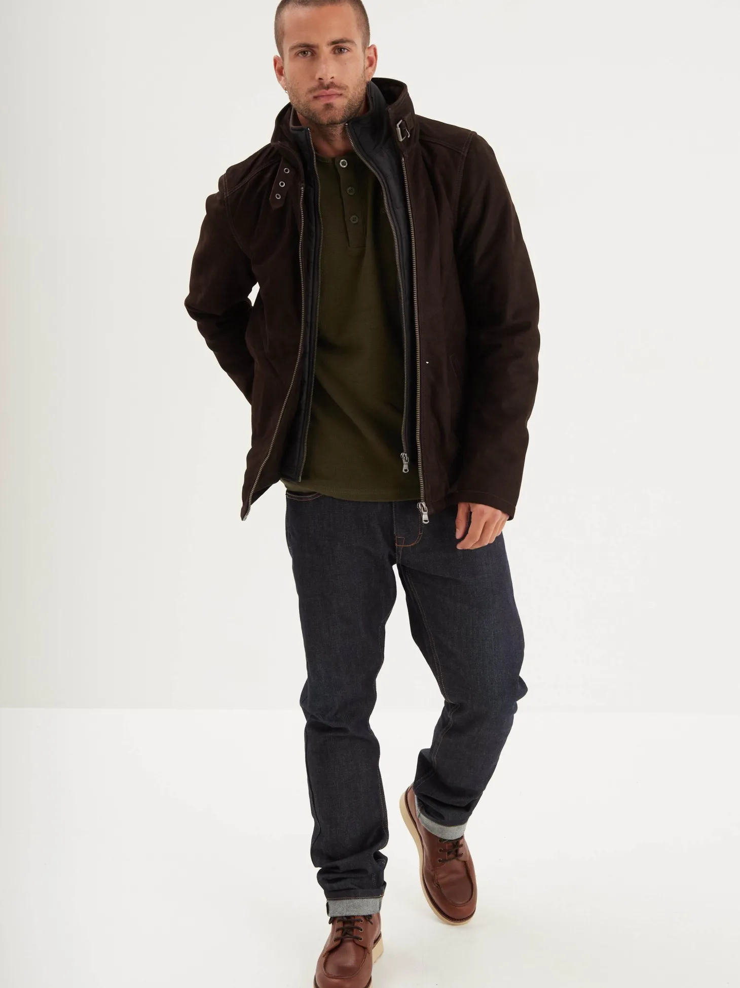 Ford - Blouson cuir homme marron