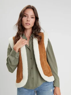 Gaby vest - Veste cuir femme