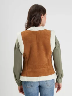 Gaby vest - Veste cuir femme