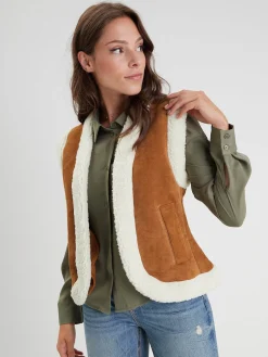 Gaby vest - Veste cuir femme