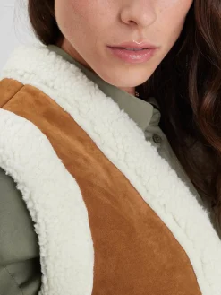 Gaby vest - Veste cuir femme