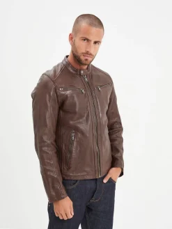 Gafino - Blouson cuir homme