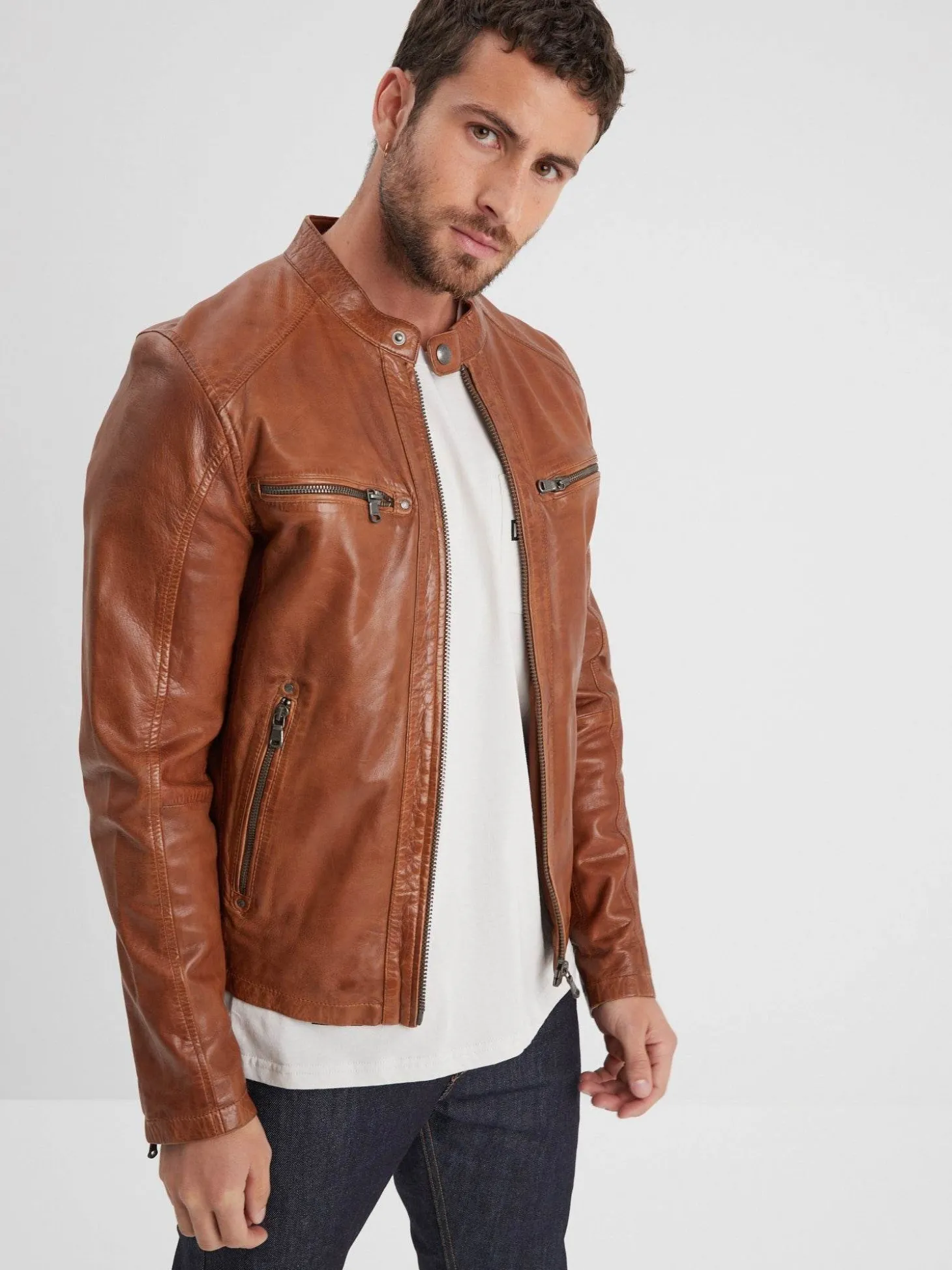 Gafino - Blouson cuir homme