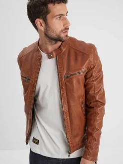 Gafino - Blouson cuir homme