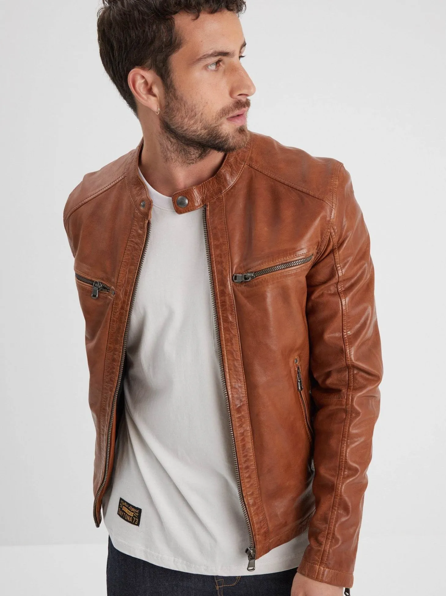 Gafino - Blouson cuir homme