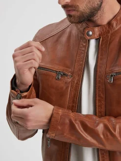 Gafino - Blouson cuir homme