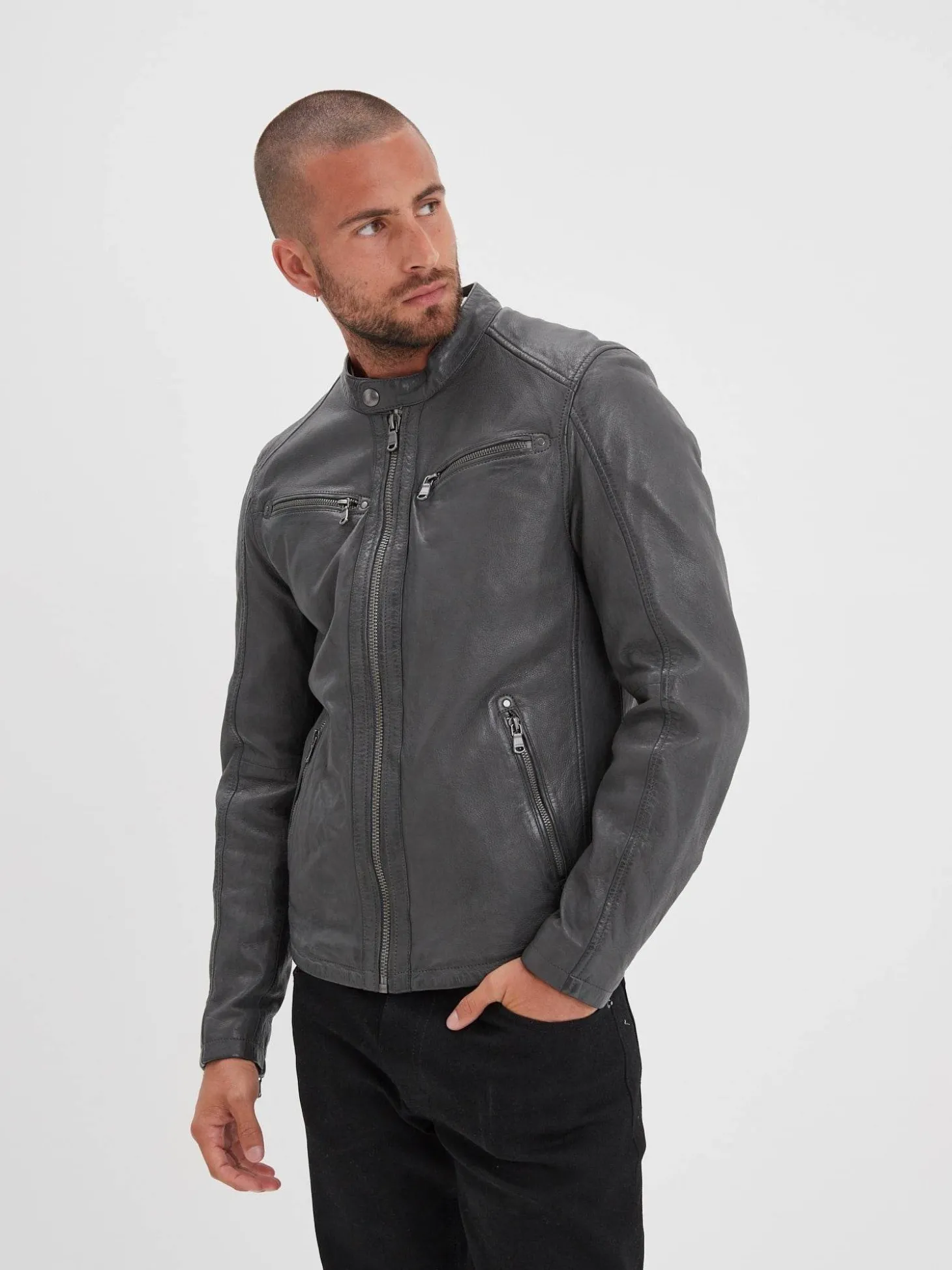 Gafino - Blouson cuir homme