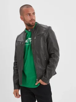 Gafino - Blouson cuir homme