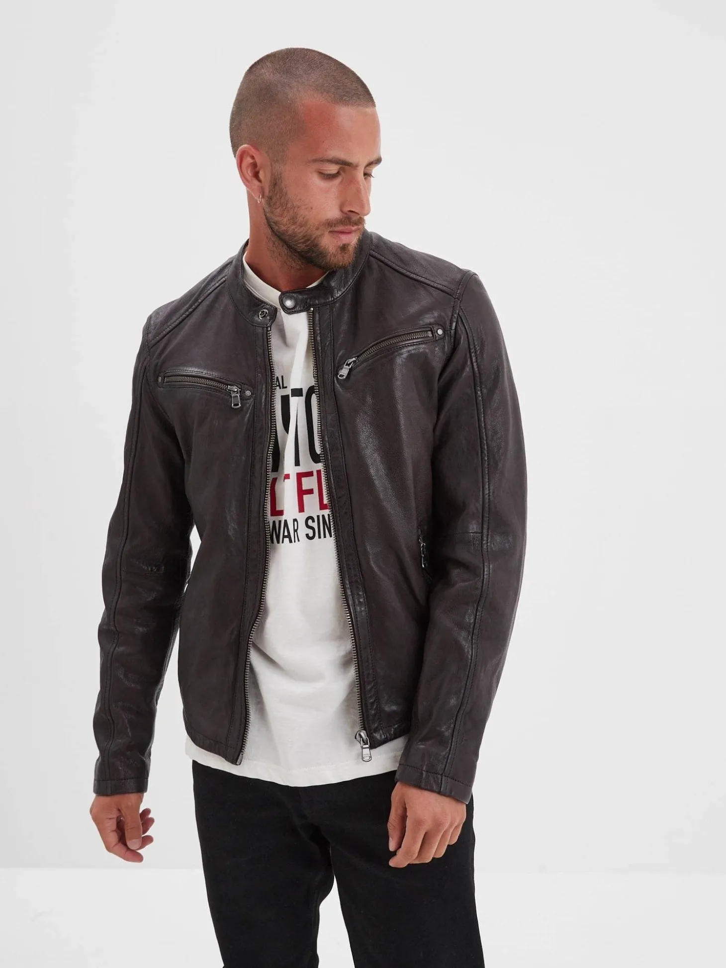 Gafino - Blouson cuir homme