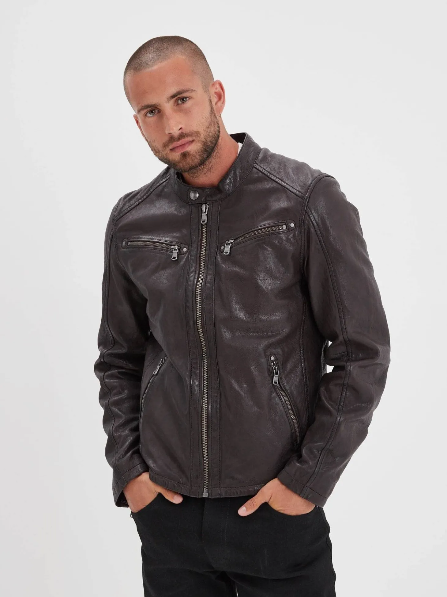 Gafino - Blouson cuir homme