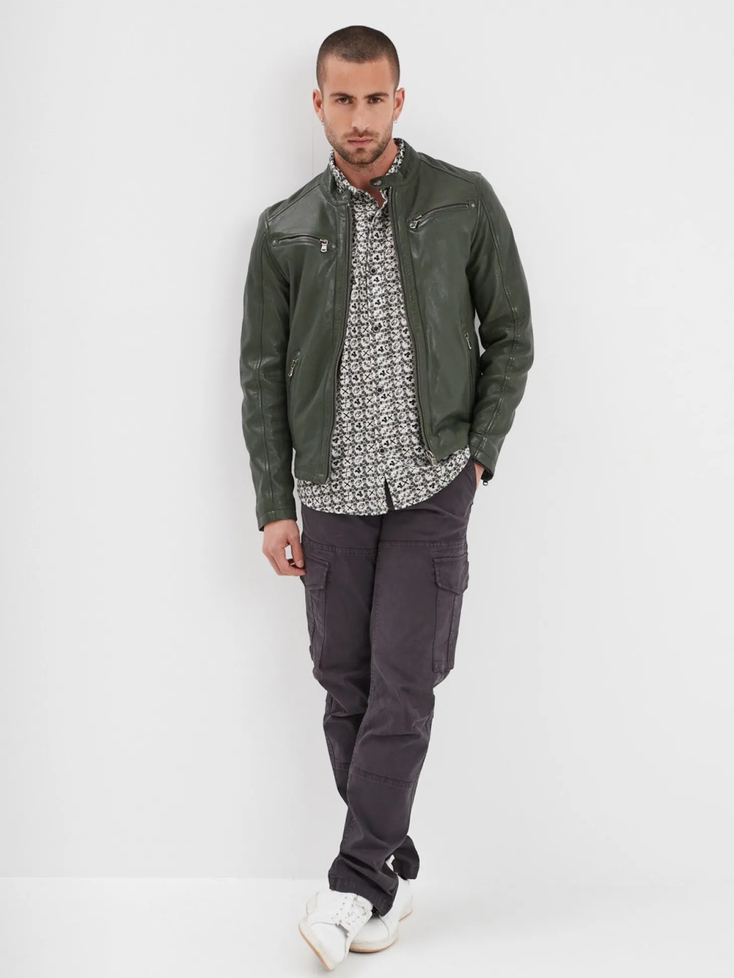 Gafino - Blouson cuir homme