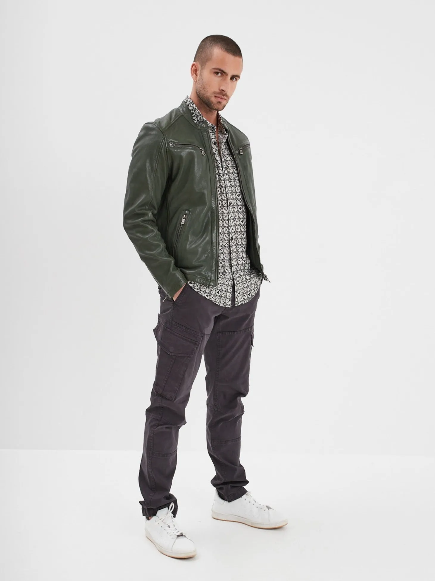 Gafino - Blouson cuir homme