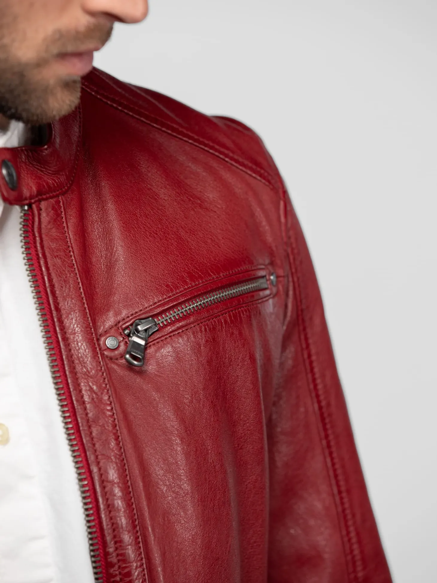 Gafino - Blouson cuir homme