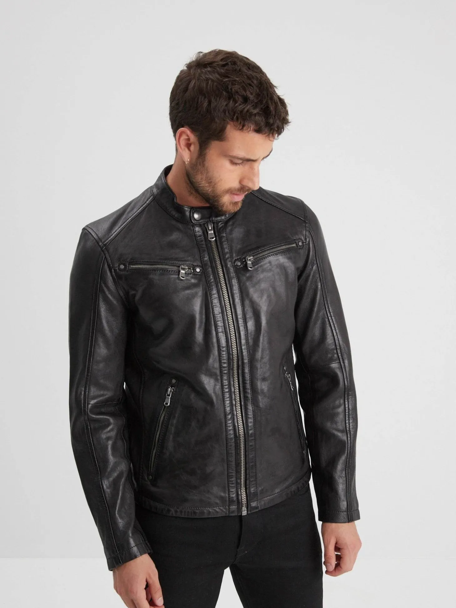 Gafino - Blouson cuir homme