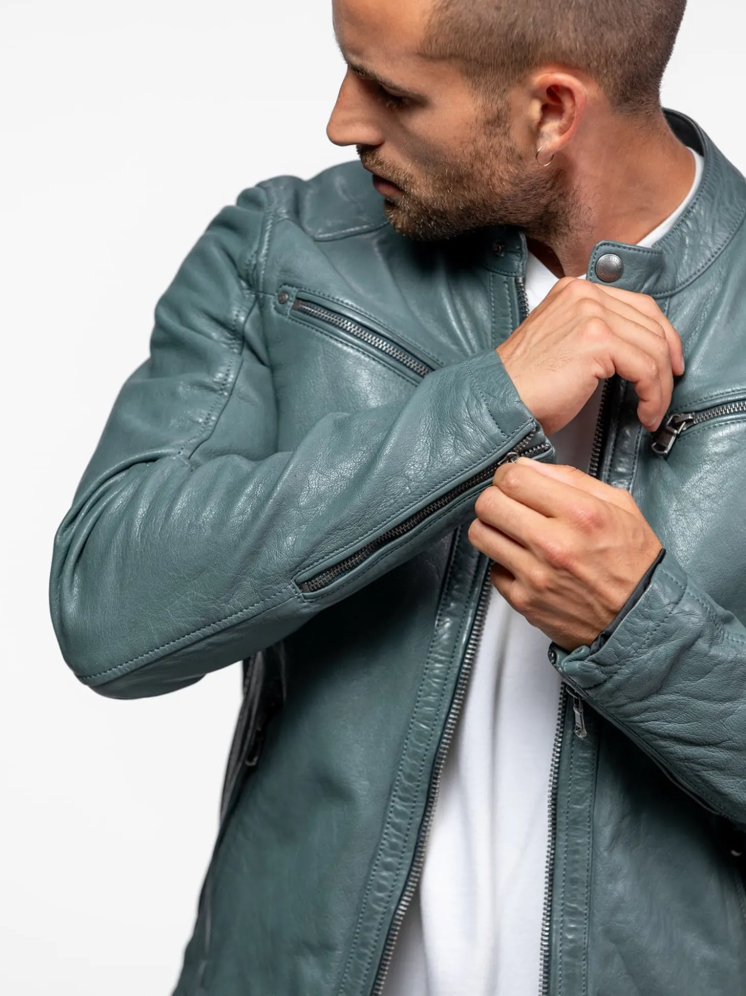 Gafino - Blouson cuir homme