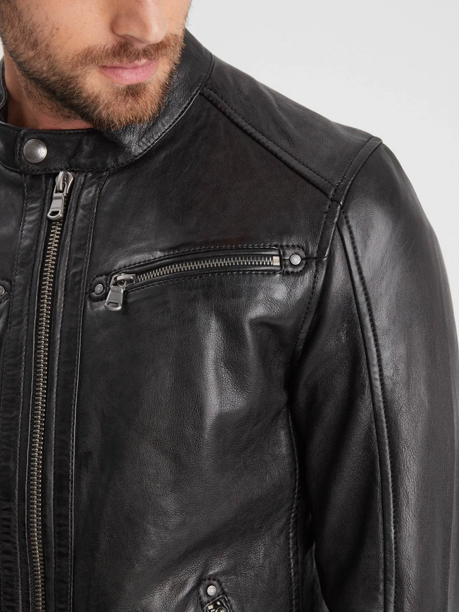 Gafino - Blouson cuir homme