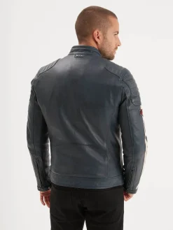 Gasly - Blouson cuir motard