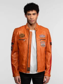 Gasly - Blouson cuir motard