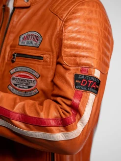 Gasly - Blouson cuir motard