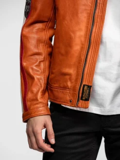 Gasly - Blouson cuir motard
