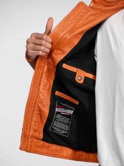 Gasly - Blouson cuir motard