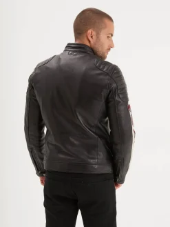 Gasly - Blouson cuir motard