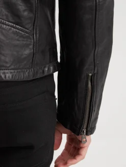 Golberg - Blouson biker cuir homme