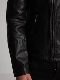 Golberg - Blouson biker cuir homme