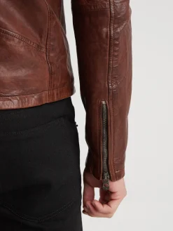 Golberg - Blouson biker cuir homme